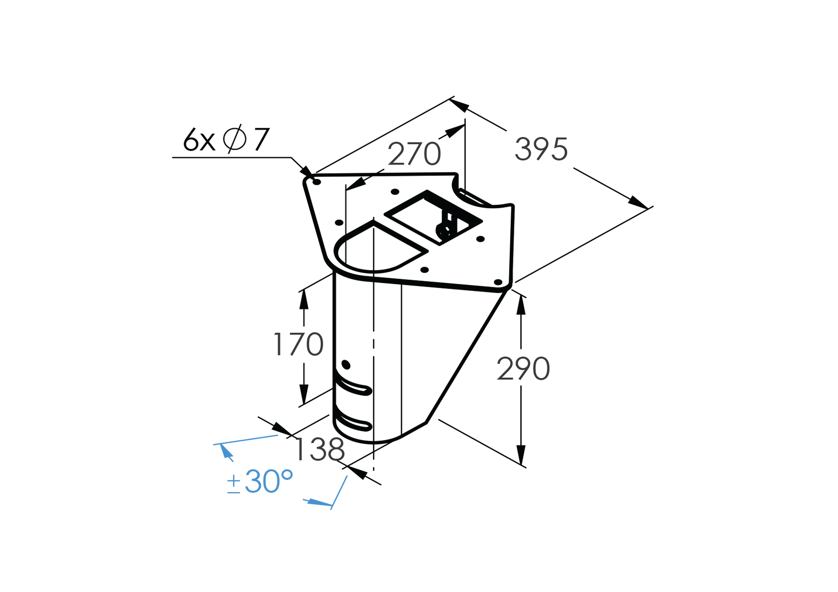 Schodisko SEGMENT NS270 nástup2 300x314x395mm
