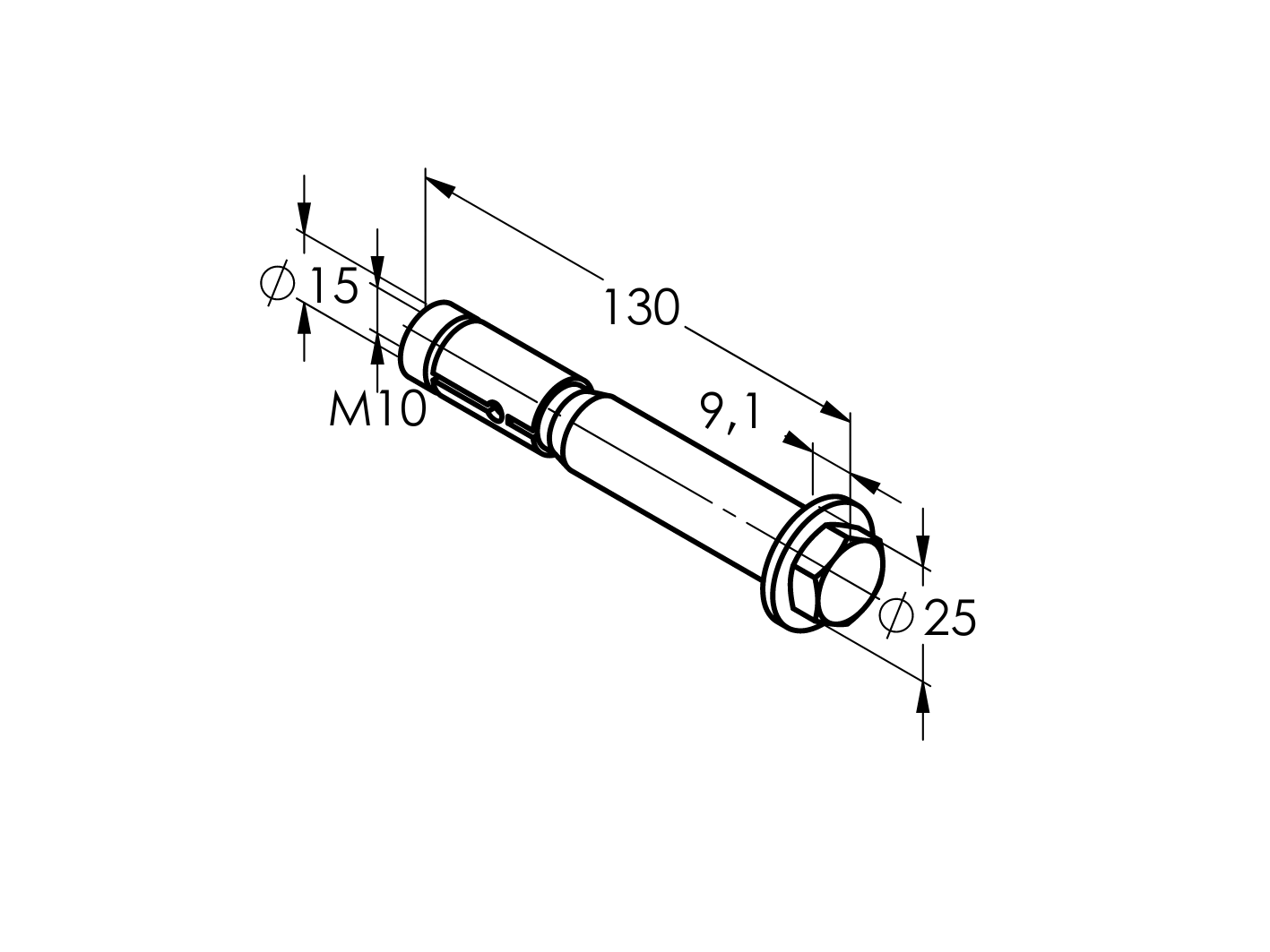 Vysokovýkonná kotva so šesťhrannou hlavou M10