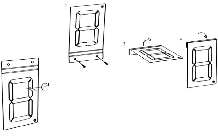 Číslo domu nerez "7 SEGMENT" 190x110x1 Universal