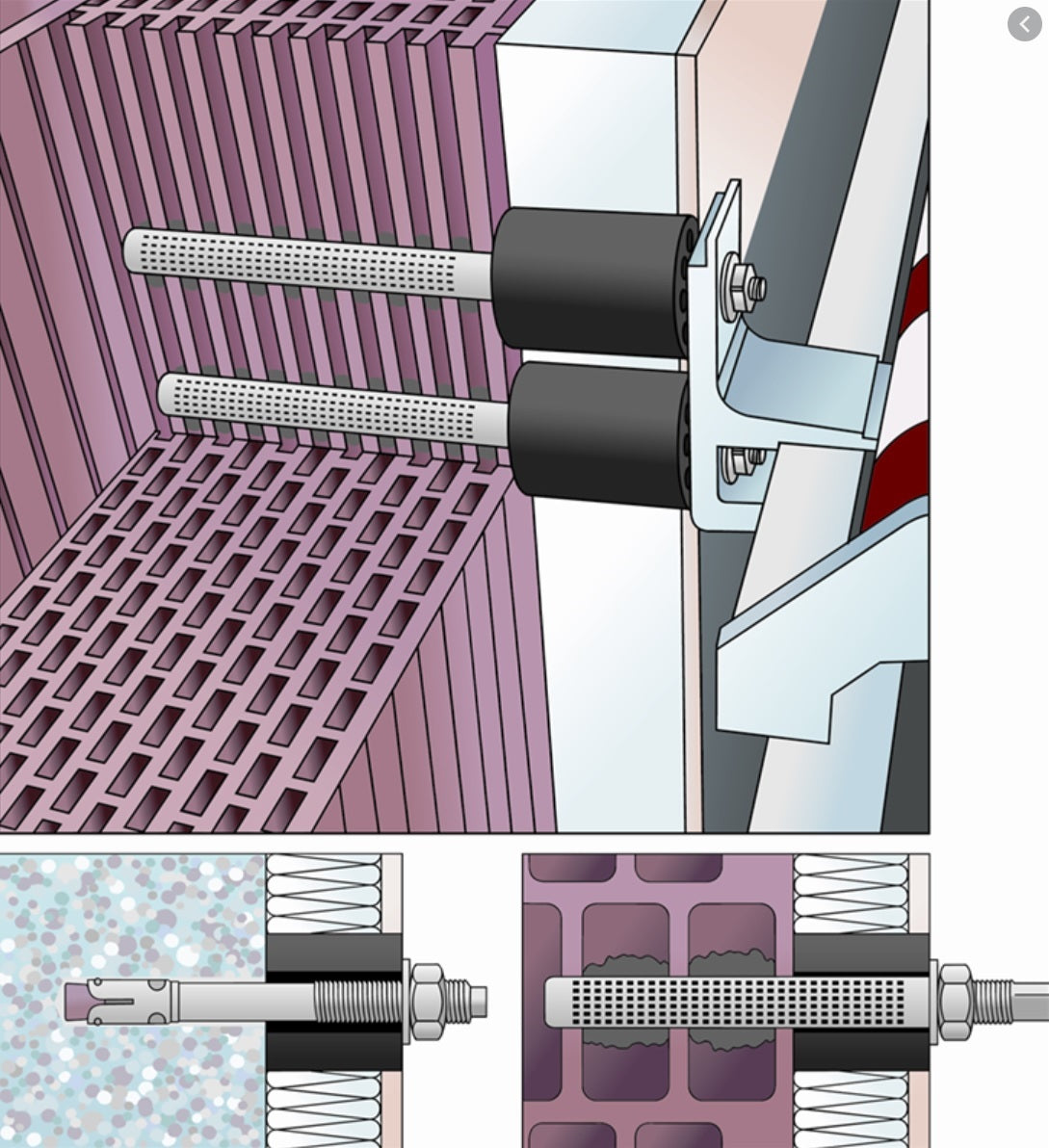 Dištanc pod zateplenie, PVC