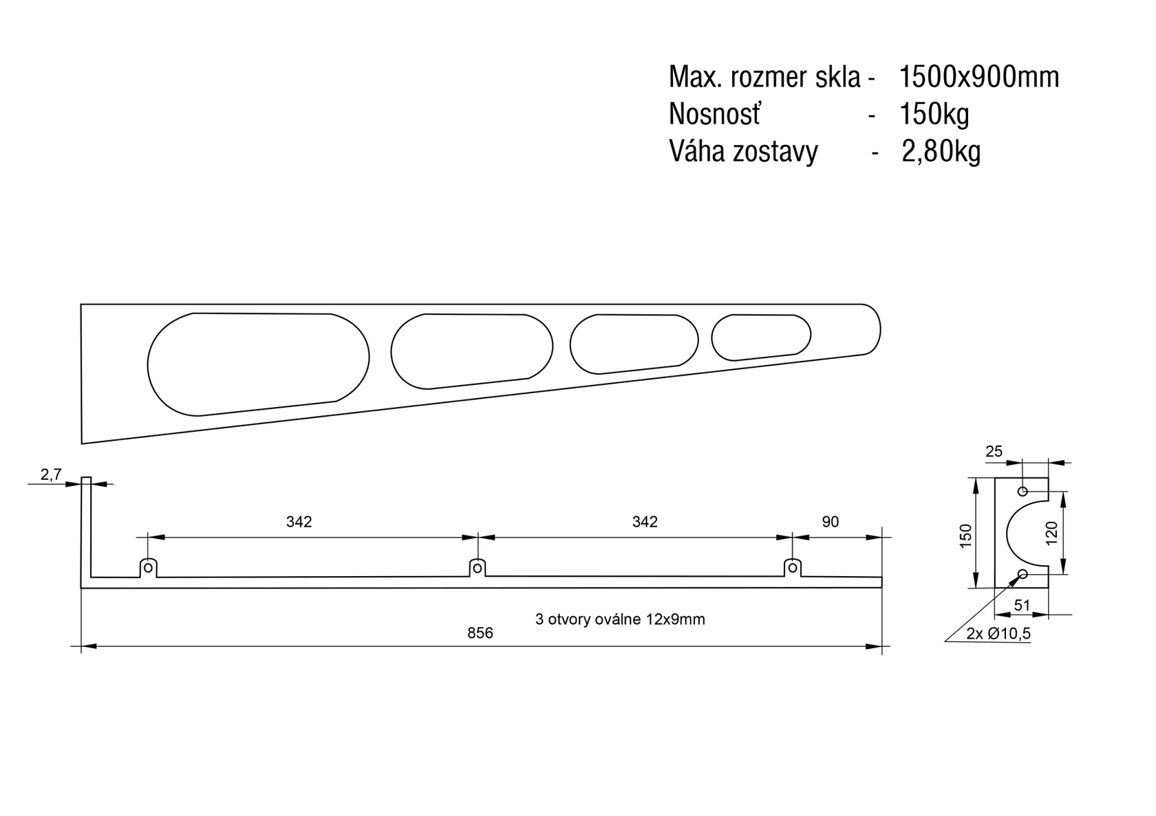 Konzola, prístrešok set