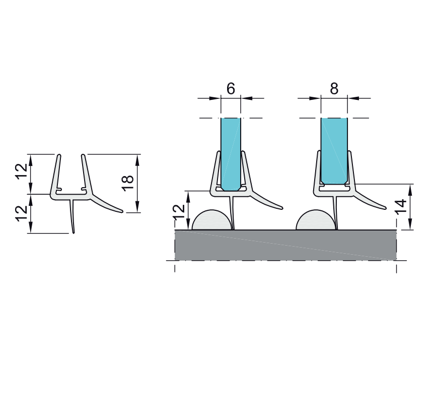 Tesniaca lišta na dvere