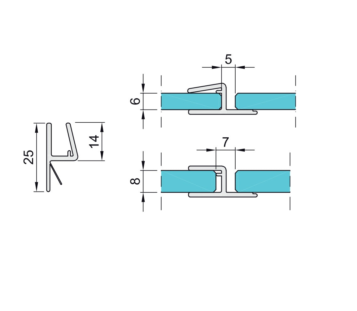 Tesniaca lišta na dvere