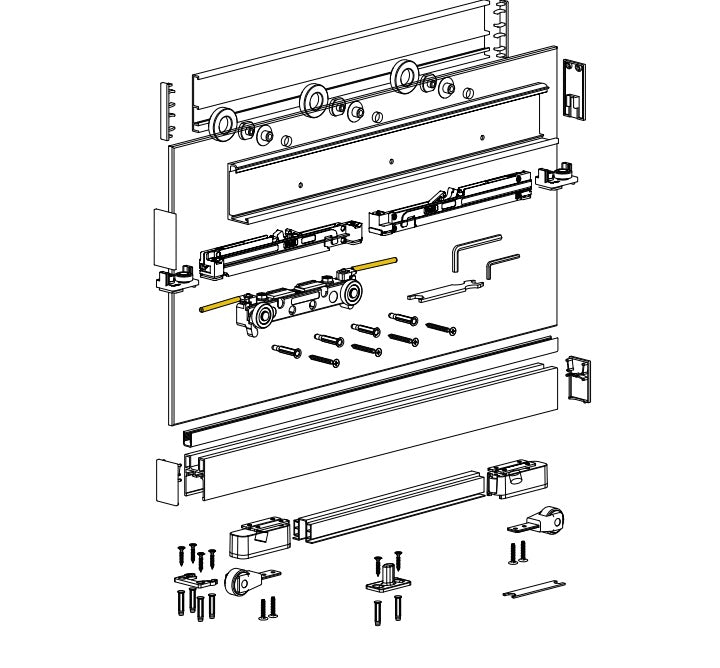 Kovanie pre posuvné dvere terno magic2 800-1100mm