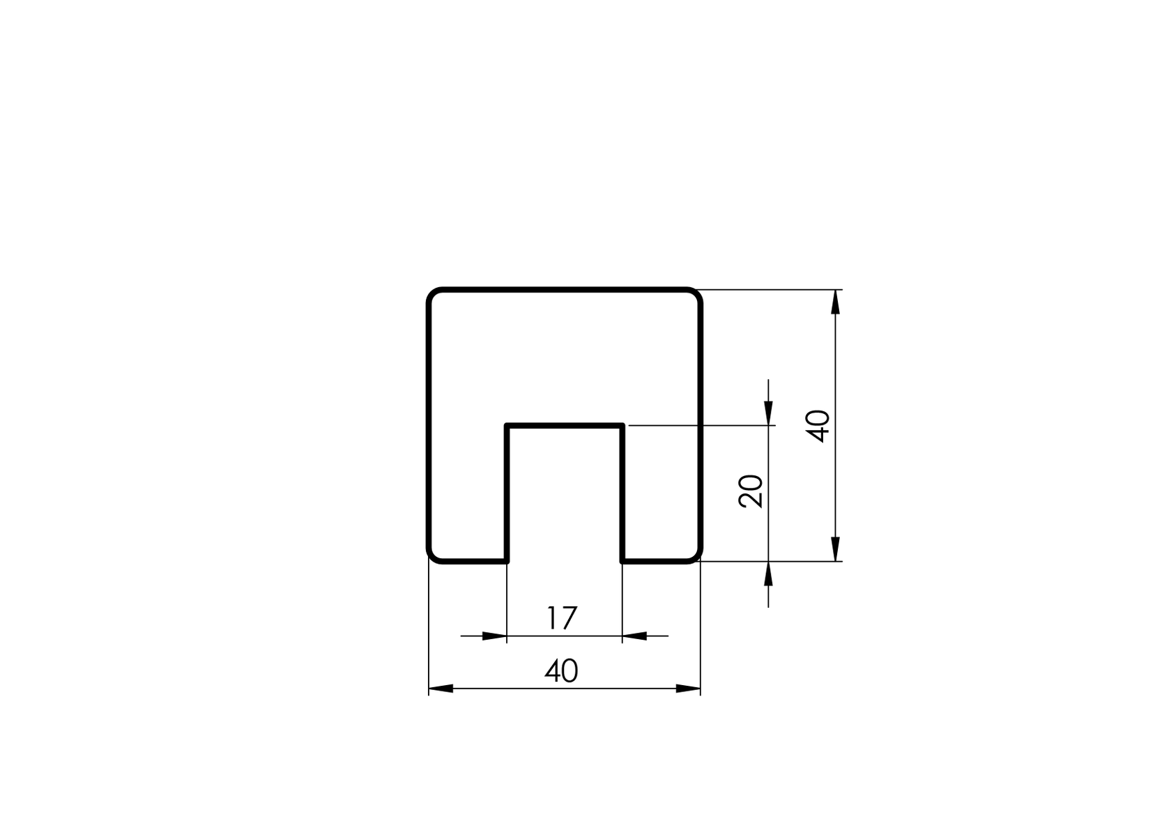 Madlo drevené - držiak skla BUK