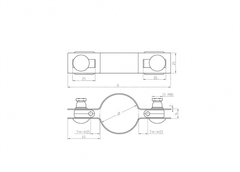 Objímka priebežná na stĺpik ZnPVC D60mm zelená